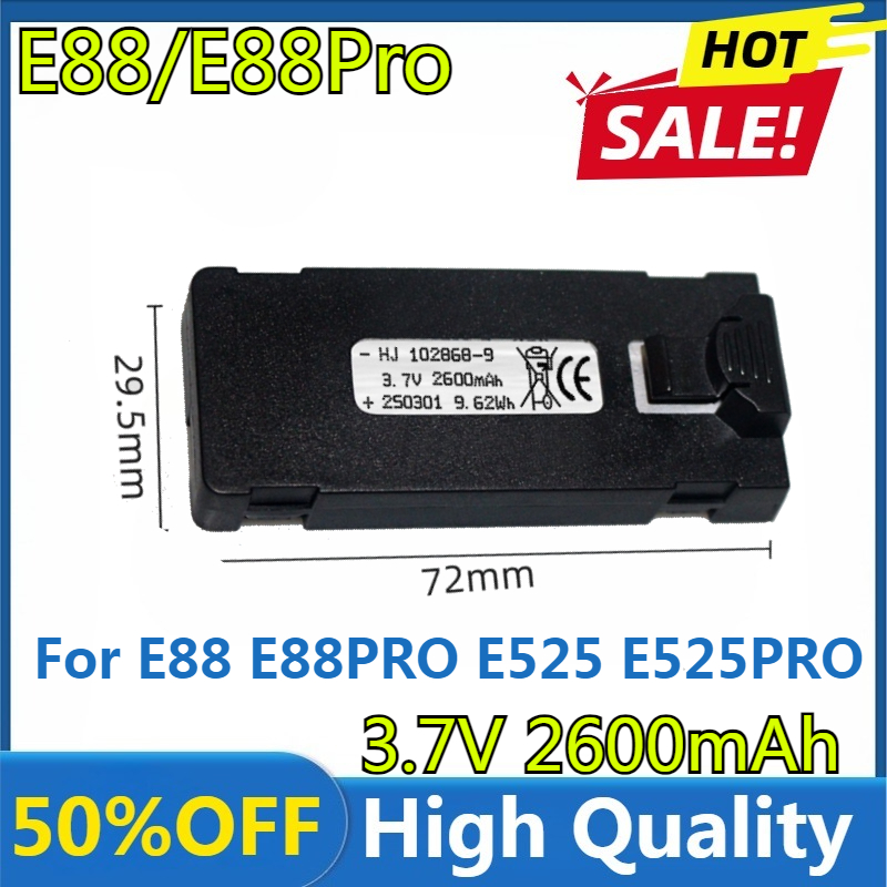 Drone Battery Balance Charger - Batería E88 3,7 V 2600mAh para
