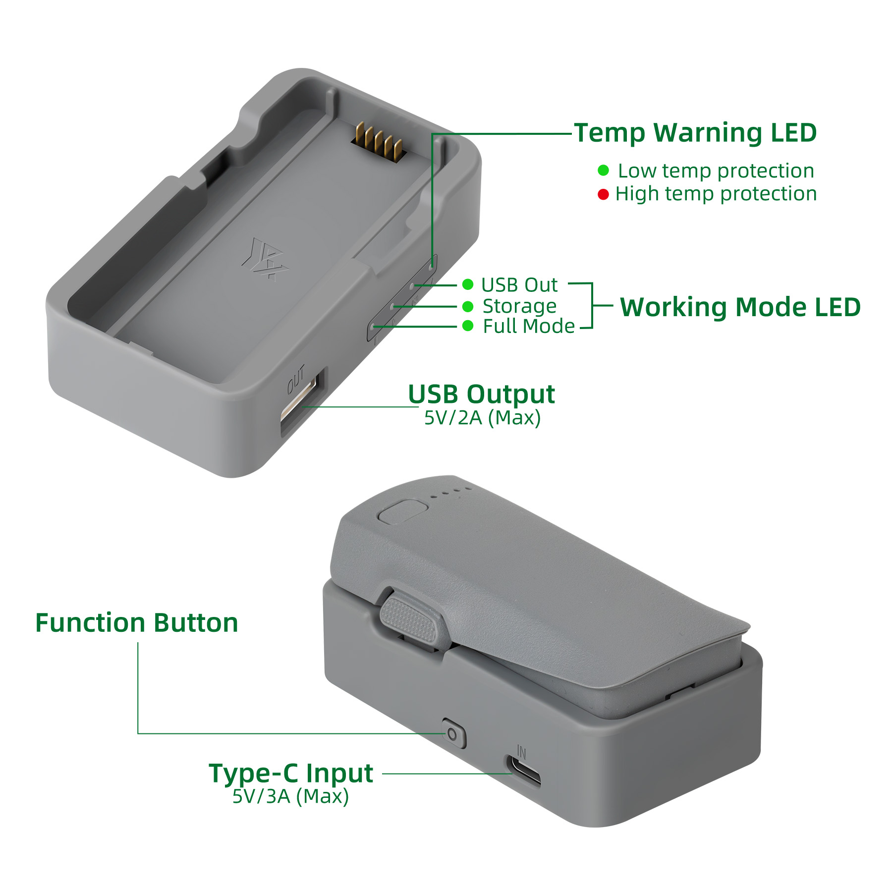 Cargador de Batería USB para D - Drone Battery Balance Charger reseña y precio