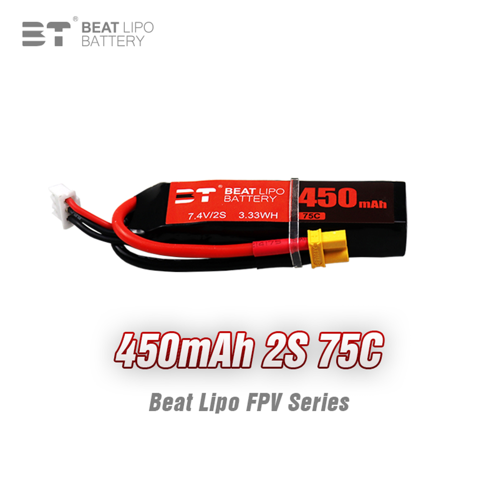 BEAT 2S 7,4 V 450mAh 75C bater - Drone Battery Li-Ion reseña y precio