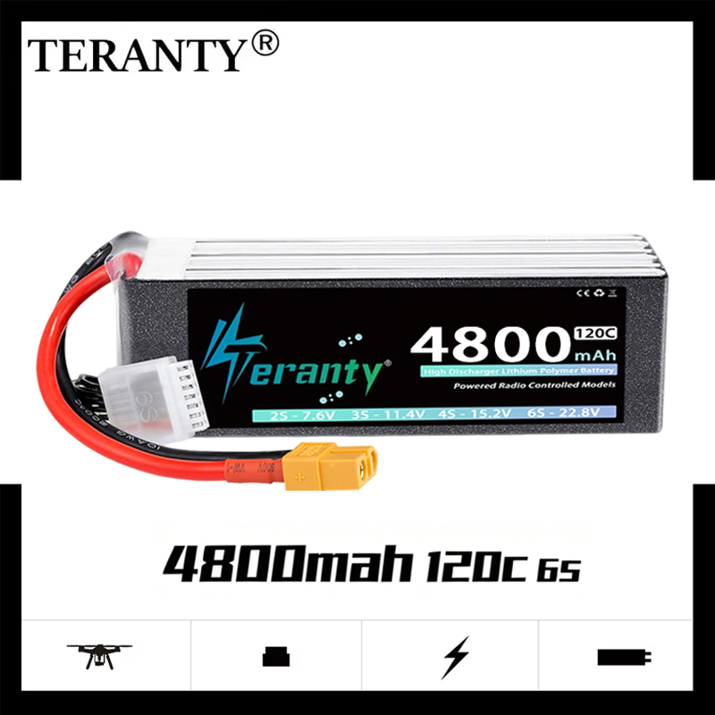 Batería Lipo TERANTY 6S 4800mA - Drone Battery Connector reseña y precio