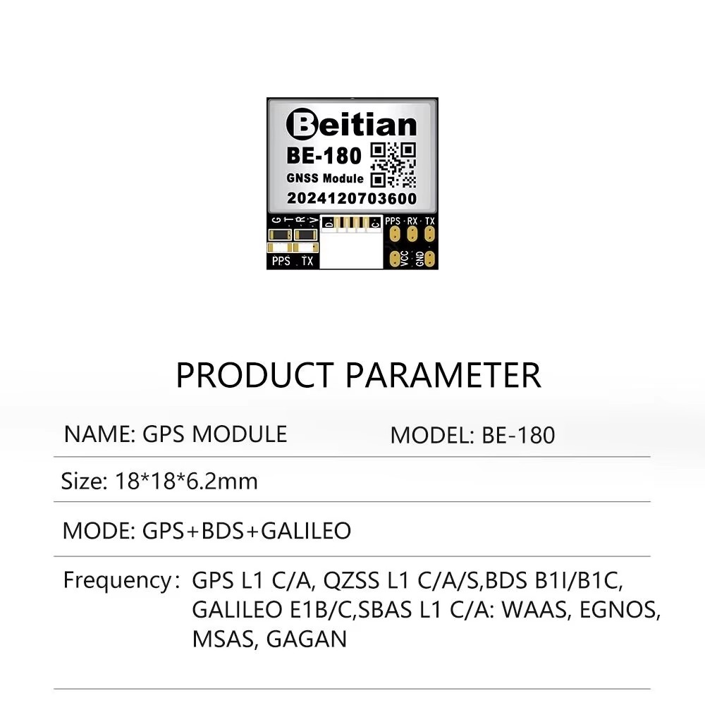 Módulo GPS Beitian BE-180 BE-2 - Drone Battery Plate reseña y precio