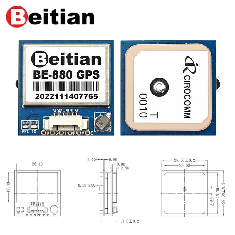 Módulo GPS Beitian BE-180 BE-2 - Drone Battery Plate reseña y precio
