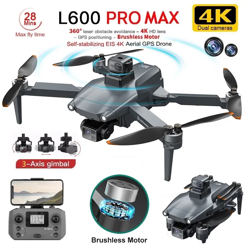 L600 PRO MAX GPS Drone profesi - Drone Battery Box reseña y precio