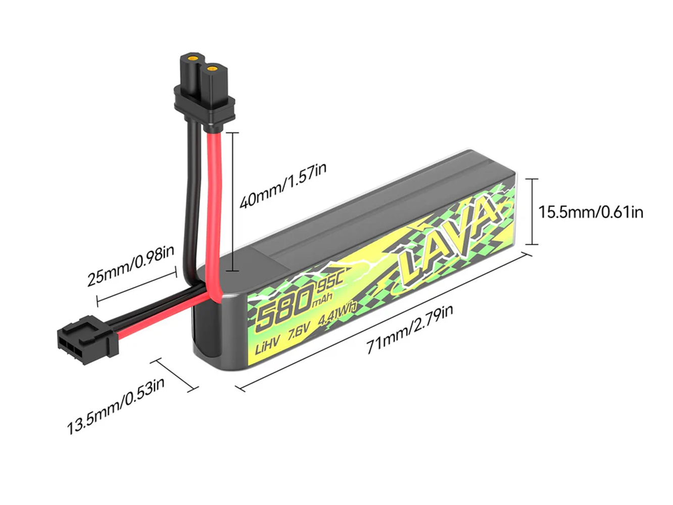 Batería BETAFPV 95C LAVA II 2S - Drone Battery Li-Ion reseña y precio